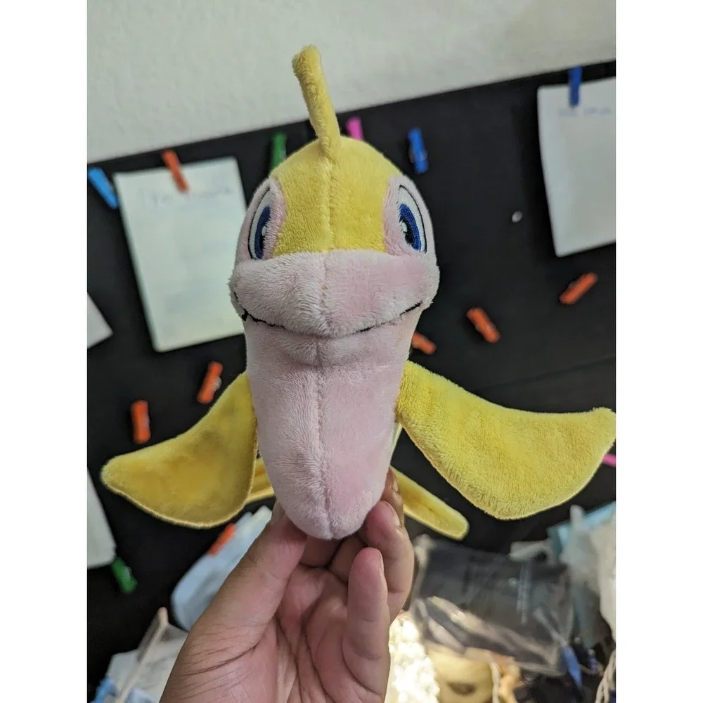 Neopets Yellow Flotsam Yellow Pink Plush (2008)